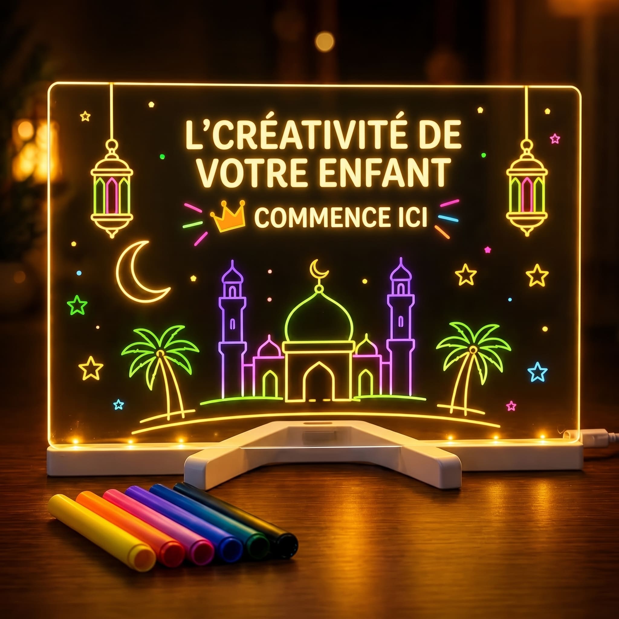 LumiDraw™ : Le Tableau Magique Sans Écran ✨